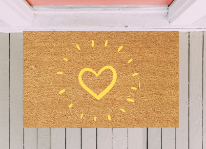 Heart Burst Doormat