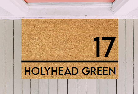 Number x Address Doormat