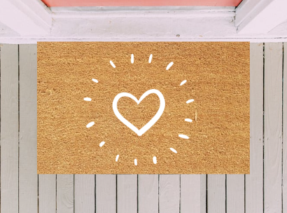 Heart Burst Doormat