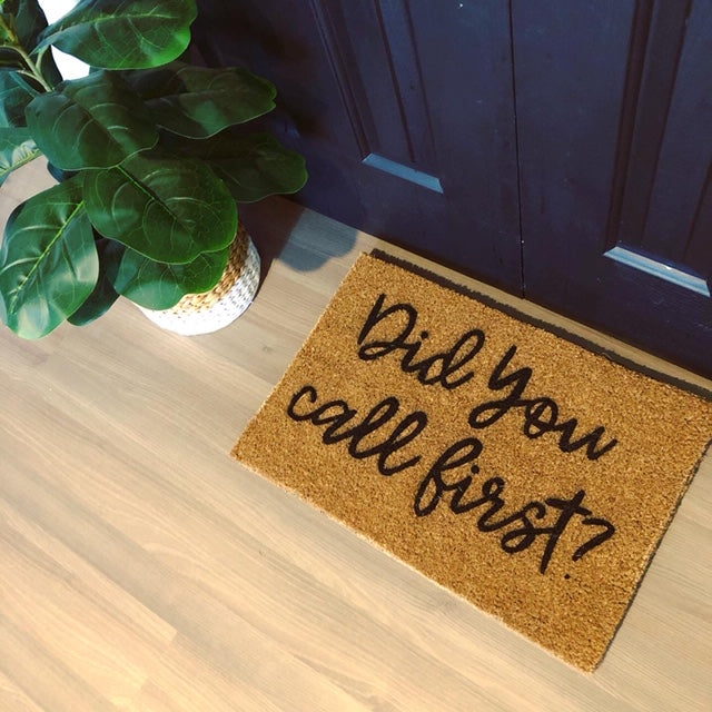 Swearword Doormats, Call First Doormat, Funny Doormat, Rude Doormat
