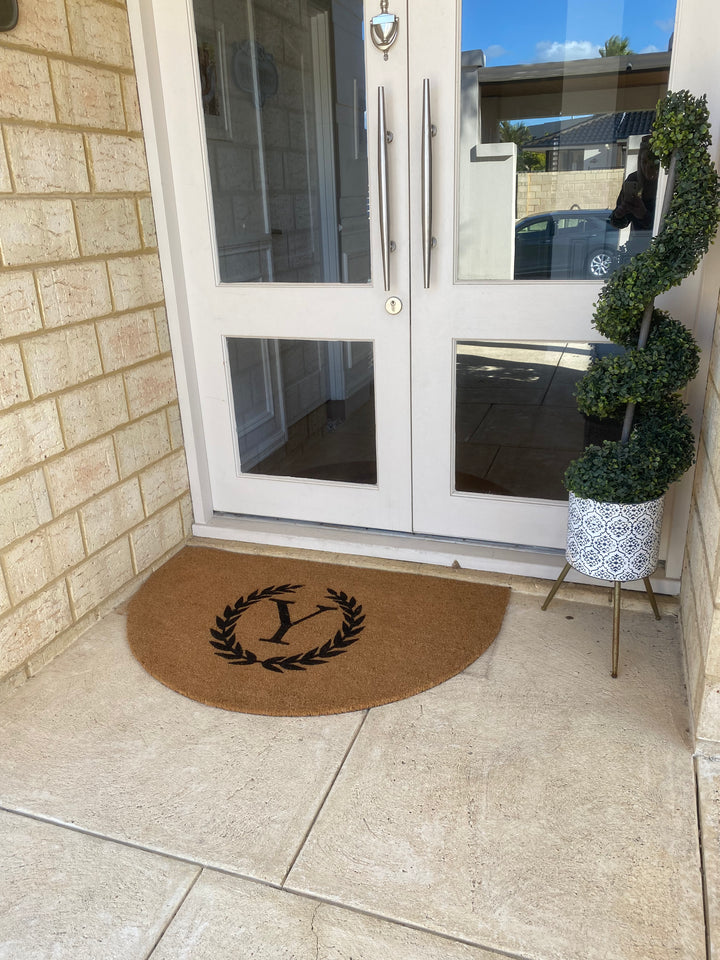 Arch Wreath & Initial Doormat