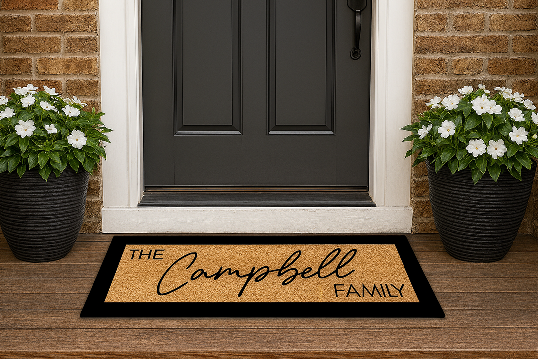 Big 'The Scripture' Doormat – Custom Wide Coir Mat for Double Doors