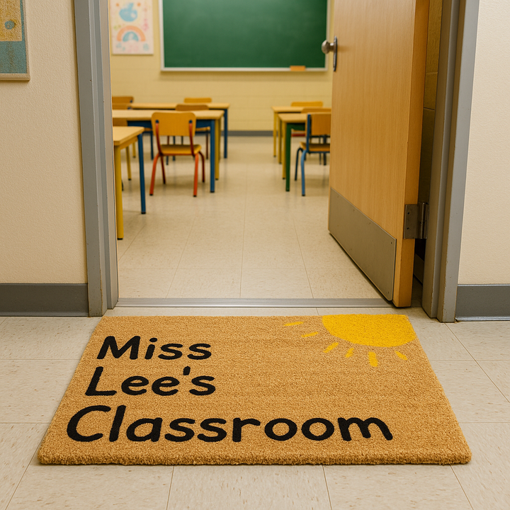 Classroom Custom Doormat – Teacher’s Welcome Coir Mat