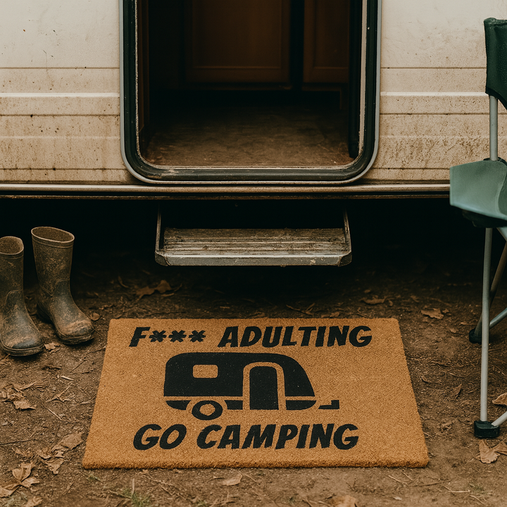 Caravan & Camper Doormats - Your Custom Text
