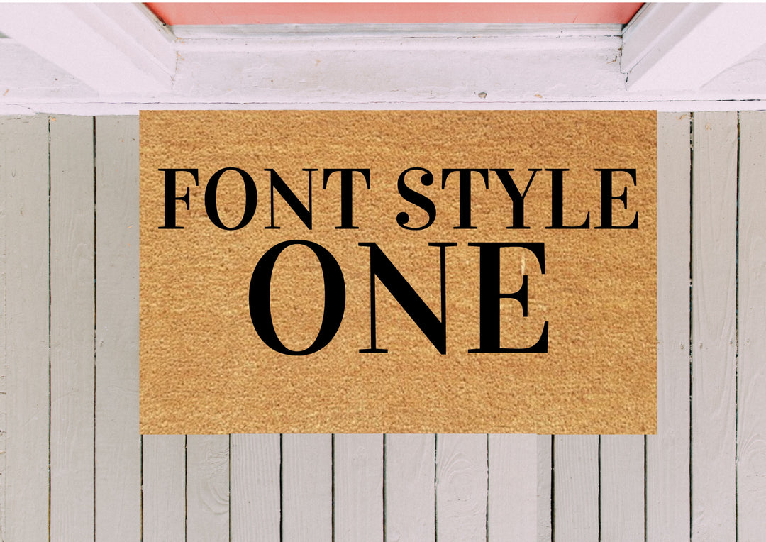 Design Your Own Doormat - Custom Personalised Design