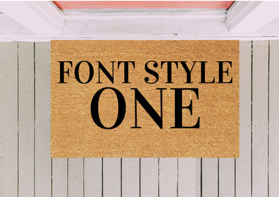 Design Your Own Doormat - Custom Personalised Design