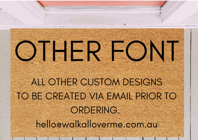 Design Your Own Doormat - Custom Personalised Design