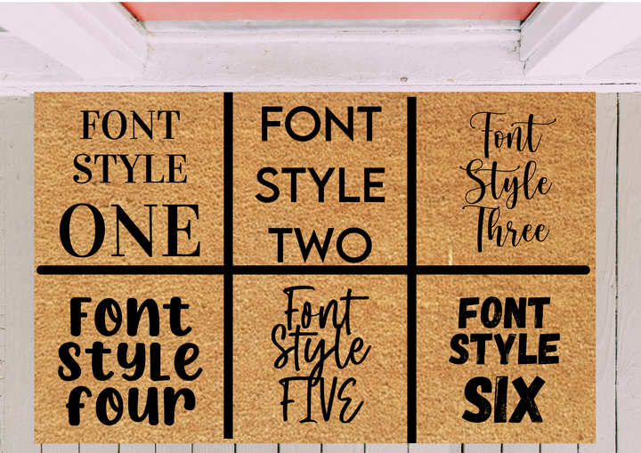 Design Your Own Doormat - Custom Personalised Design