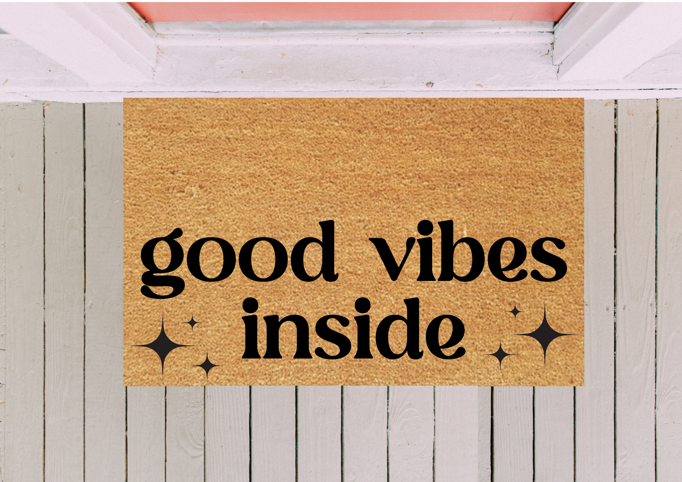 Good Vibes Doormat - Classy Font