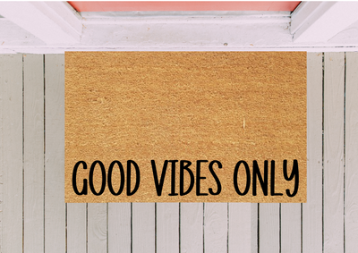 Good Vibes Doormat - Chill Font