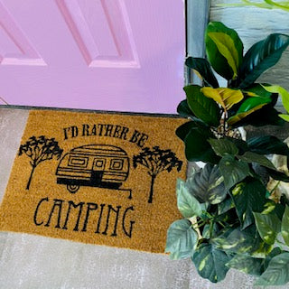 Caravan Doormat - I'd Rather Be Camping