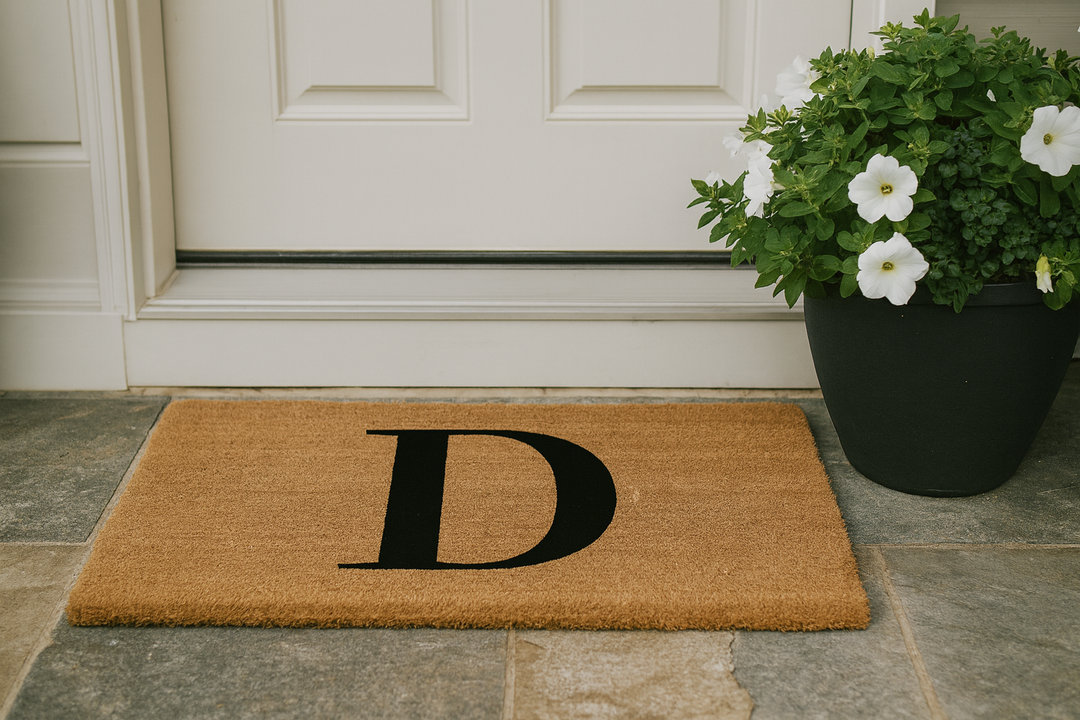 Initial | Monogram Custom Doormat - Black