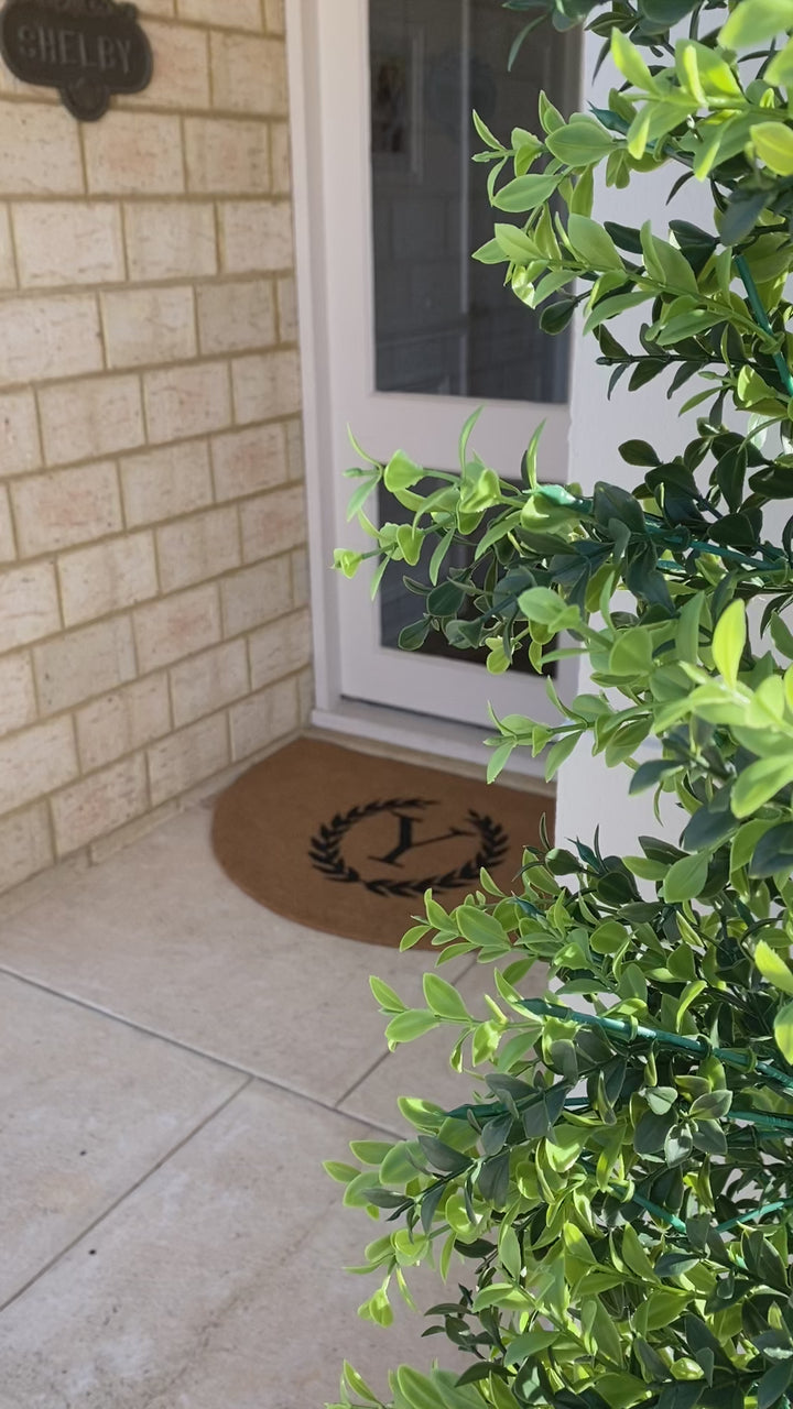 Arch Wreath & Initial Doormat