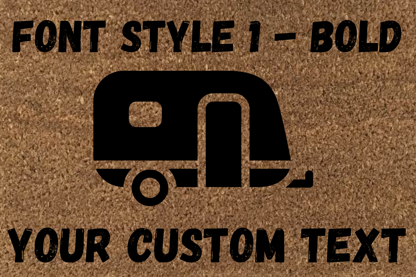 Customisable Caravan & Camper Doormats