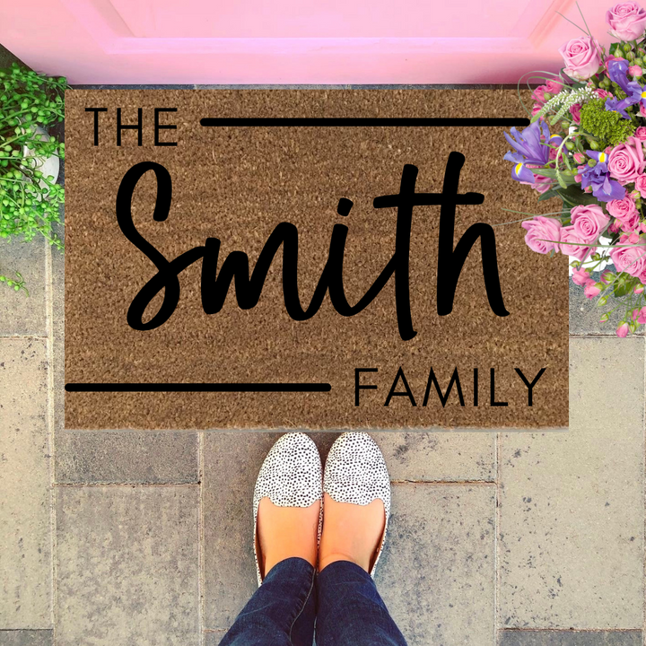 The Bold & Beautiful - Custom Doormat Black/White