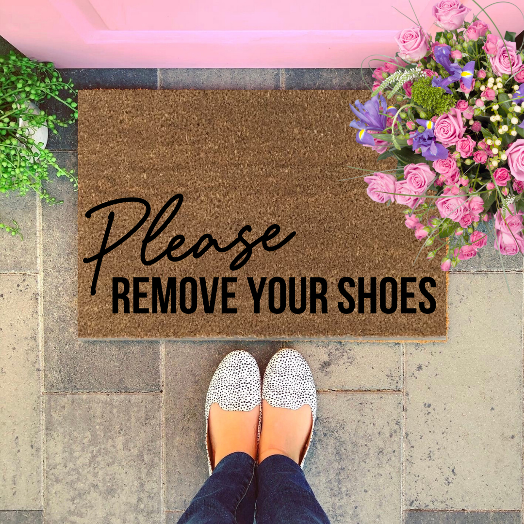 Please Remove Your Shoes Doormat - Modern Style