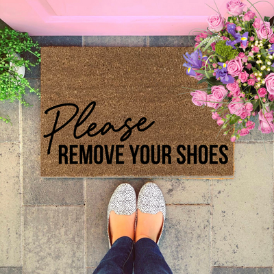 Please Remove Your Shoes Doormat - Modern Style