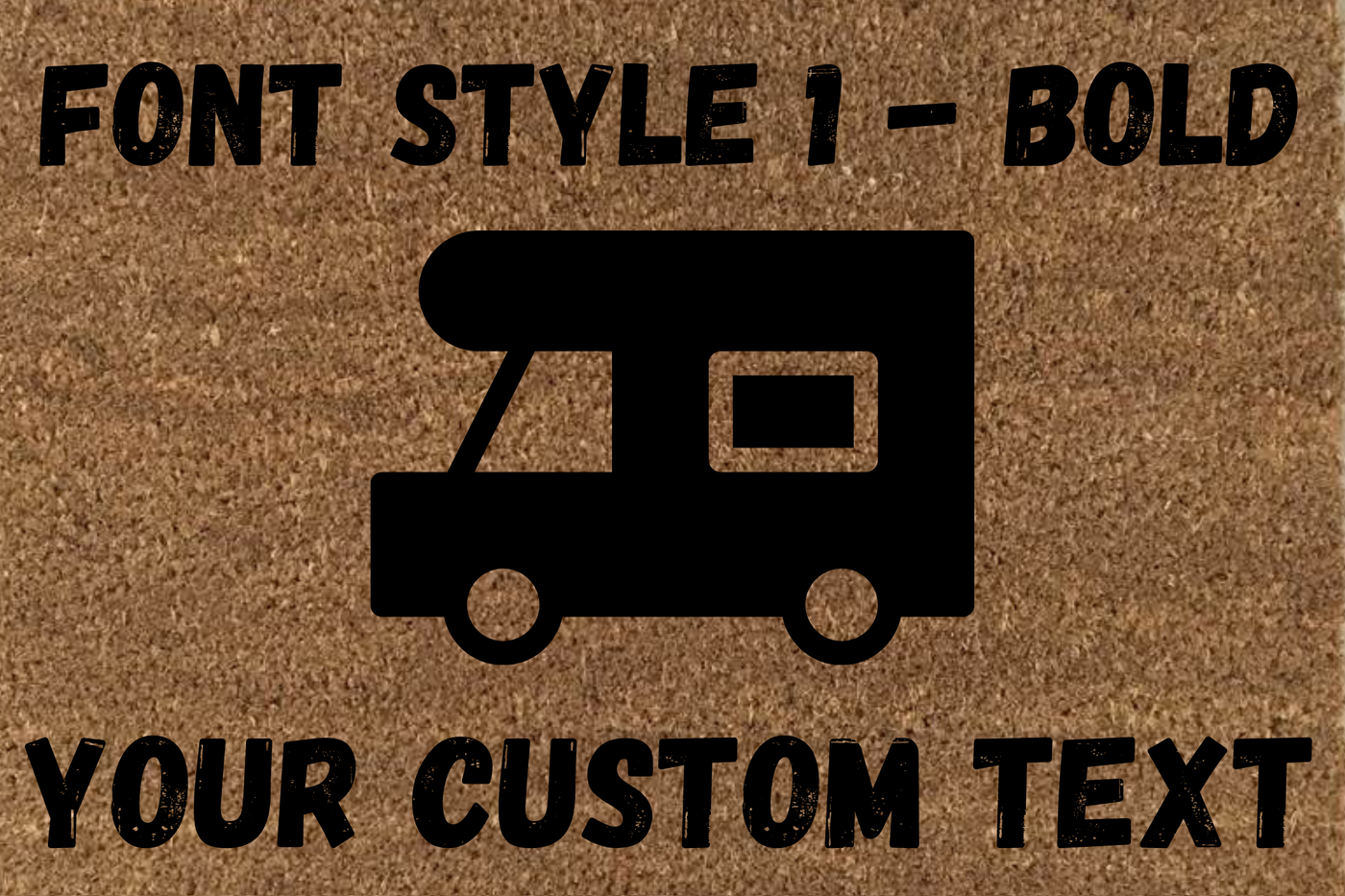 Customisable Caravan & Camper Doormats