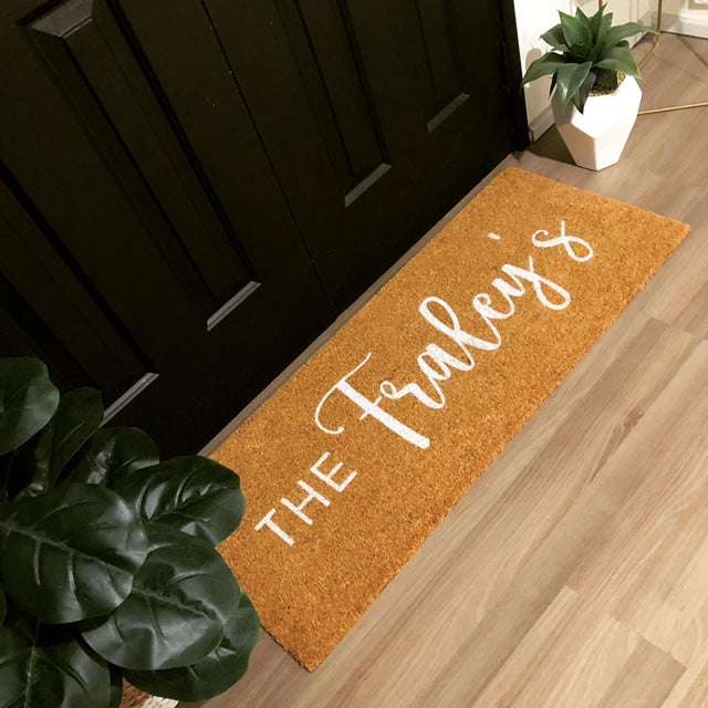 Brushfont Doormat - White Edition