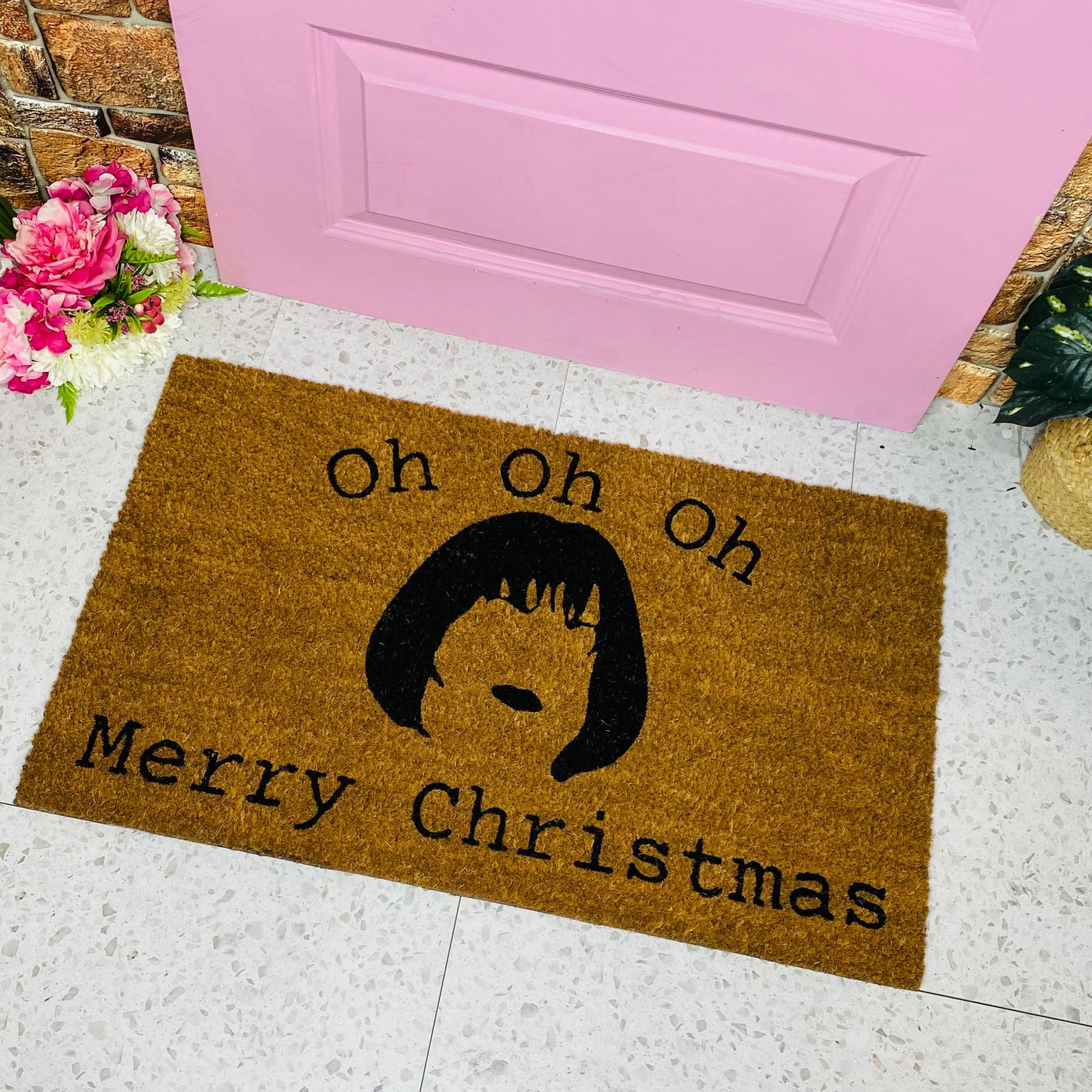 Oh Oh Oh - Nessa Funny Christmas Doormat