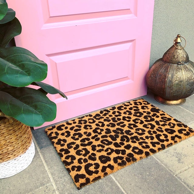 Leopard Print Doormat