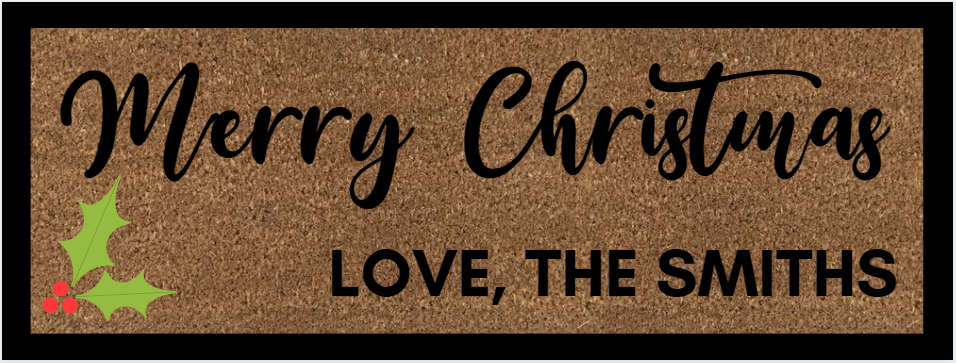 Customisable Christmas Doormats
