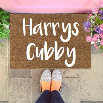 Cubby House Doormat - Wild Things Font