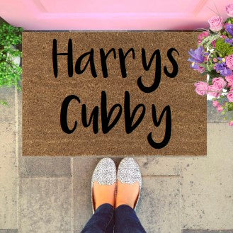 Cubby House Doormat - Wild Things Font