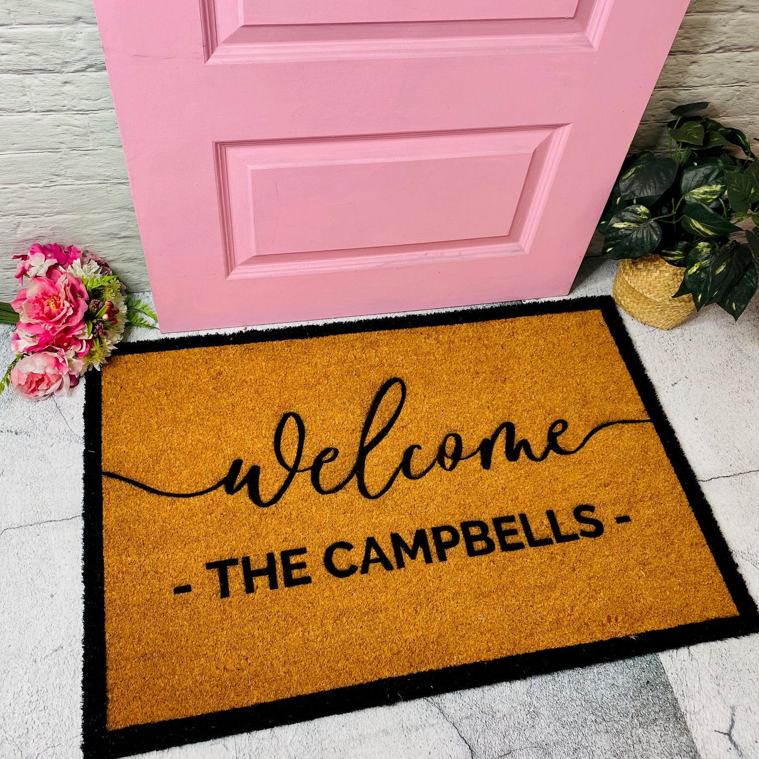 Custom Doormat, Housewarming Gift, Personalised Doormat,Family Doormat