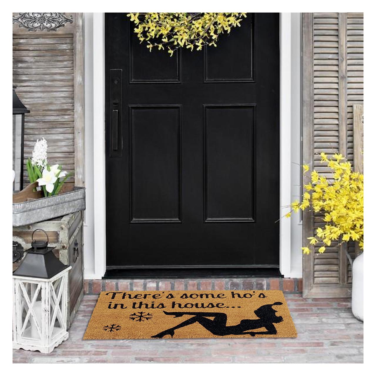 Ho's In This House - Funny Christmas Doormat