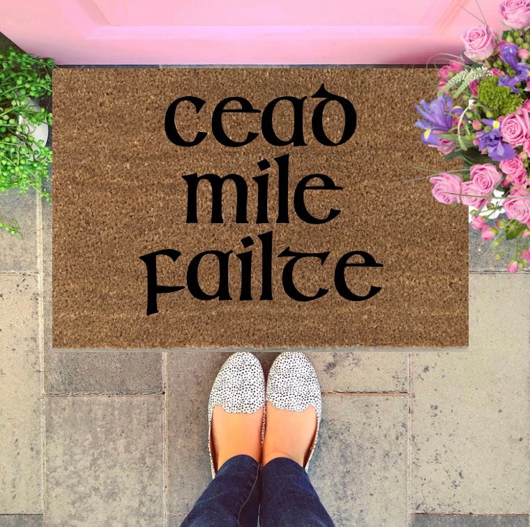 Failte, Irish Doormat, Scottish Doormat, Gaelic Doormat, Hand painted ...