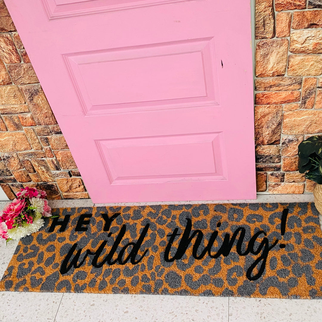 Leopard Print Doormat