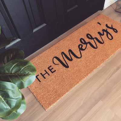 Brushfont Doormat