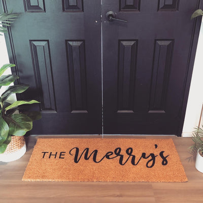 Brushfont Doormat