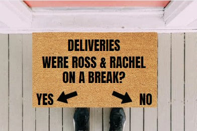 Ross & Rachel Doormat