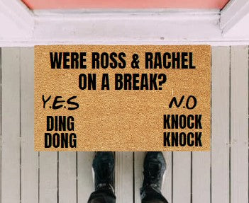 Ross & Rachel Doormat