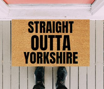 Straight Outta... Customisable Doormat