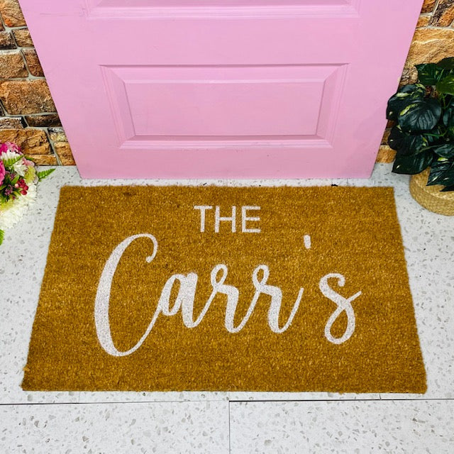 Brushfont Doormat - White Edition